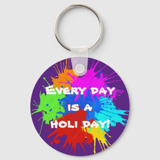 holiES - Splashes 2 + uw ideeën Sleutelhanger (Voorkant)