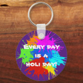 holiES - Splashes 2 + uw ideeën Sleutelhanger (Voorkant)