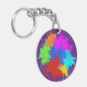 holiES - Splashes 2 + uw ideeën Sleutelhanger (Voorkant Links)