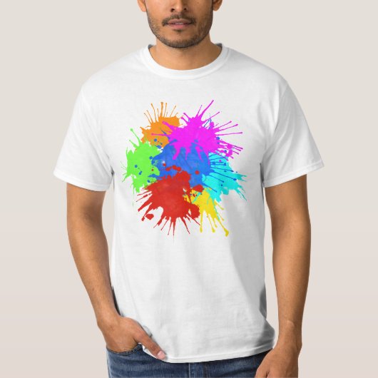 holiES - Splashes 2 + uw ideeën T-shirt (Voorkant)