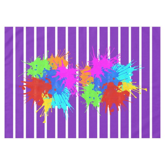 holiES - Splashes 2 + uw ideeën Tafelkleed (Voorkant (Horizontaal))