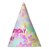 holiES - Splashes naadloos patroonpastel 1 Feesthoedjes (Rechts)