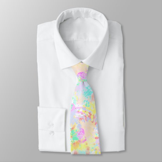 holiES - Splashes naadloos patroonpastel 1 Stropdas (Gebonden)