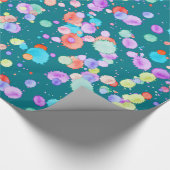 holiES - Splatter multicolored 1 + uw backgr. Cadeaupapier (Hoek)