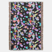 holiES - Splatter multicolored 1 + uw backgr. Deken (Voorkant Verticaal)