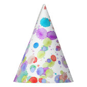 holiES - Splatter multicolored 1 + uw backgr. Feesthoedjes (Links)