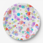 holiES - Splatter multicolored 1 + uw backgr. Papieren Bordje (Voorkant)
