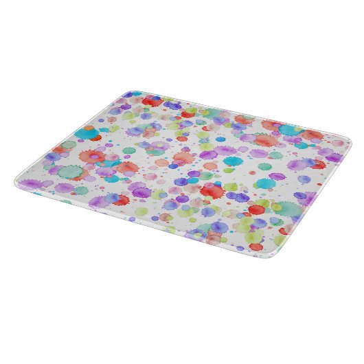 holiES - Splatter multicolored 1 + uw backgr. Snijplank (Hoek)