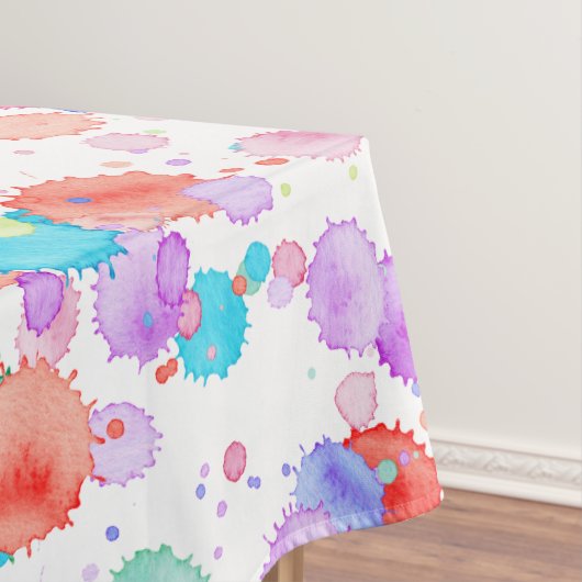 holiES - Splatter multicolored 1 + uw backgr. Tafelkleed (Voorbeeld)