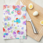 holiES - Splatter multicolored 1 + uw backgr. Theedoek (Quarter Fold)