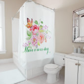holiES - Waterverf Spring Flowers Bouquet 2 Douchegordijn (In situ)