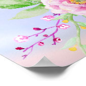 holiES - Waterverf Spring Flowers Bouquet 2 Poster (Hoek)