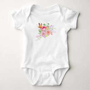 holiES - Waterverf Spring Flowers Bouquet 2 Romper