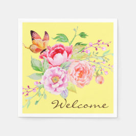 holiES - Waterverf Spring Flowers Bouquet 2 Servet