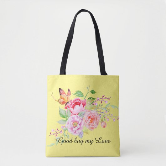 holiES - Waterverf Spring Flowers Bouquet 2 Tote Bag (Voorkant)