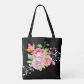 holiES - Waterverf Spring Flowers Bouquet 2 Tote Bag (Achterkant)