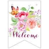 holiES - Waterverf Spring Flowers Bouquet 2 Vlaggetjes (Tweede vlag)