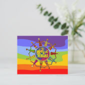 HoliES - WE ZIJN ALLEMAAL HOLIES + uw achterdeur. Briefkaart (Staand voorkant)