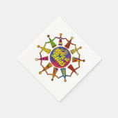 HoliES - WE ZIJN ALLEMAAL HOLIES + uw achterdeur. Servet (Hoek)