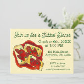 Holishkes Gefüllte Kool Joodse Feestdagen Sukkot Kaart (Staand voorkant)