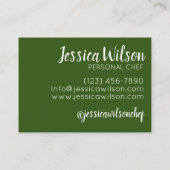 Holishkes Stuffed Cabbage Roll Jewish Cooking Food Visitekaartje (Achterkant)