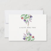 Holistic Aromatherapeut Organic Spa Gift Kaart (Voorkant)