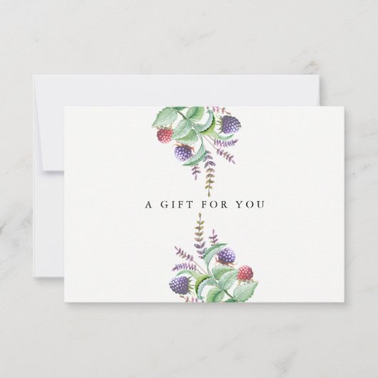 Holistic Aromatherapeut Organic Spa Gift Kaart (Voorkant)