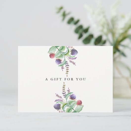 Holistic Aromatherapeut Organic Spa Gift Kaart (Staand voorkant)