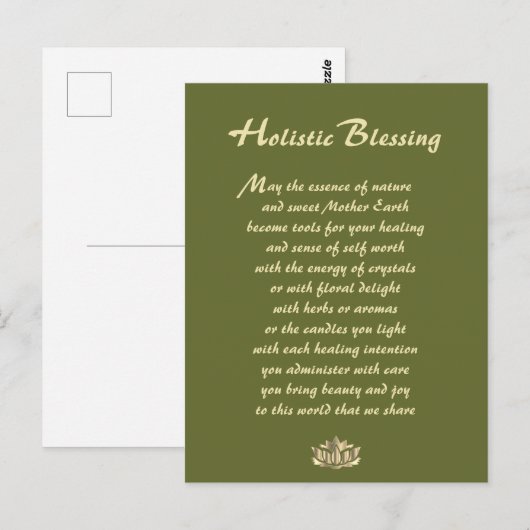 Holistic Blessing Briefkaart (Voorkant / Achterkant)