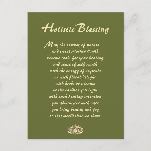 Holistic Blessing Briefkaart (Voorkant)