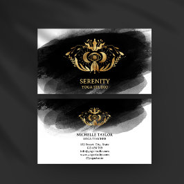 Holistic Celestial Moon Third Eye Yoga Business Ca Visitekaartje