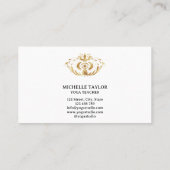 Holistic Celestial Moon Third Eye Yoga Business Ca Visitekaartje (Achterkant)