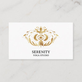 Holistic Celestial Moon Third Eye Yoga Business Ca Visitekaartje