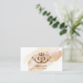 Holistic Celestial Moon Third Eye Yoga Business Visitekaartje (Staand voorkant)