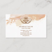 Holistic Celestial Moon Third Eye Yoga Business Visitekaartje (Achterkant)