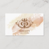 Holistic Celestial Moon Third Eye Yoga Business Visitekaartje (Voorkant)