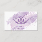Holistic Celestial Moon Third Eye Yoga Paars Visitekaartje (Voorkant)