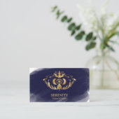 Holistic Celestial Moon Third Eye Yoga Visitekaartje (Staand voorkant)