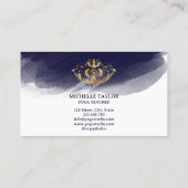 Holistic Celestial Moon Third Eye Yoga Visitekaartje (Achterkant)