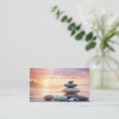 Holistic Coach pastelmeer & helende stenen Visitekaartje (Staand voorkant)