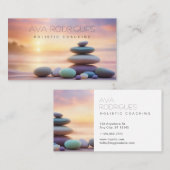 Holistic Coach pastelmeer & helende stenen Visitekaartje (Voorkant / Achterkant)