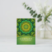 Holistic Green mandala, Blooming Forest Guardians Visitekaartje (Staand voorkant)