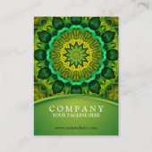 Holistic Green mandala, Blooming Forest Guardians Visitekaartje (Voorkant)