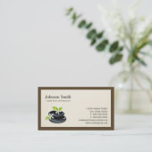Holistic Healing - Elegant Zen Logo Visitekaartje (Staand voorkant)