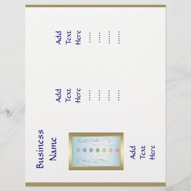 Holistic Healing Hands Drievoudig sjabloon ontwerp (Voorkant)