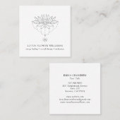 Holistic Healing Lotus Flower Visitekaartje (Voorkant / Achterkant)
