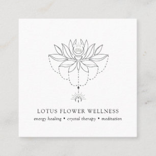 Holistic Healing Lotus Flower Visitekaartje