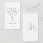 Holistic Healing Lotus Flower Visitekaartje (Voorkant / Achterkant)