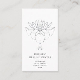 Holistic Healing Lotus Flower Visitekaartje
