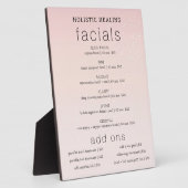 Holistic Healing Spa Services Easel Fotoplaat (Zijkant)